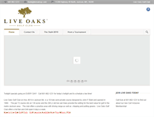 Tablet Screenshot of liveoaksgc.com